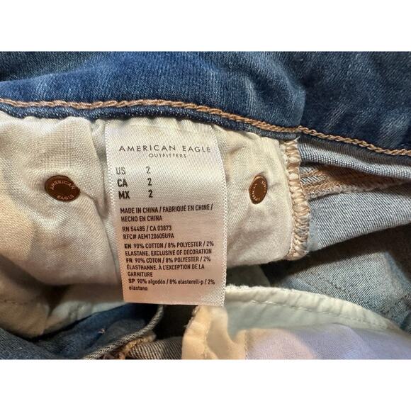 American Eagle Ripped Midi Shorts - Picture 3 of 7